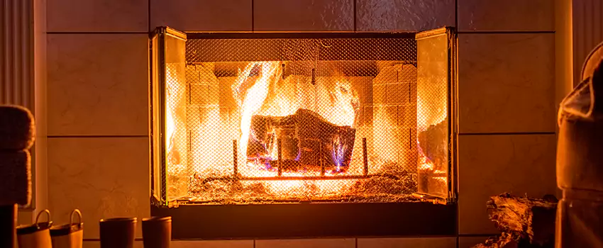 Mendota Hearth Landscape Fireplace Installation in Dover, New Jersey
