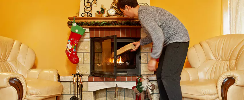 Rusted Metal Fireplace Restoration in Dover, New Jersey